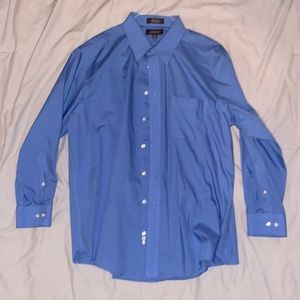 Croft & Barrow Wrinkle-Resistant Blue Dress Shirt